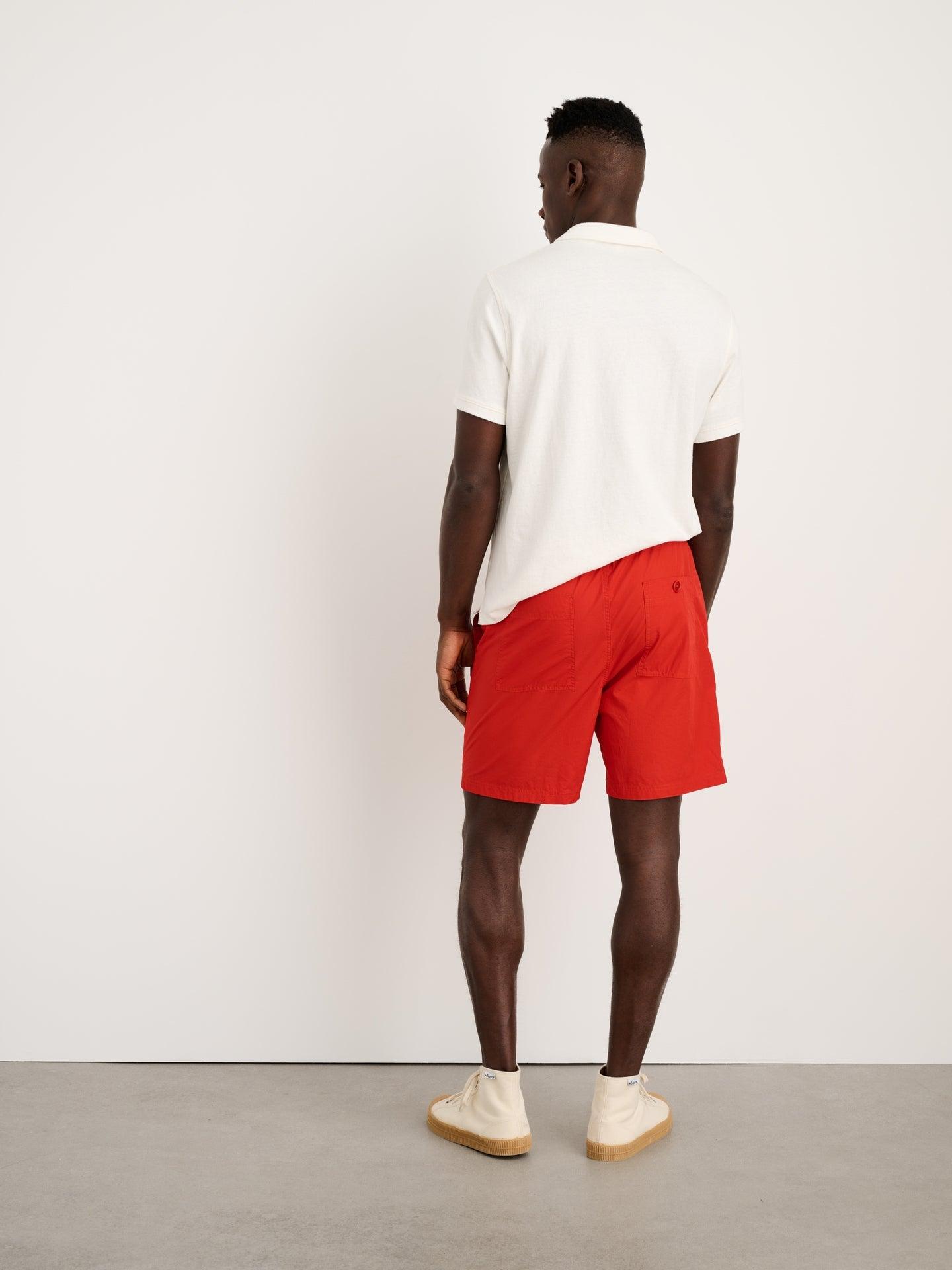 Alex Mill - Saturday Shorts in Japanese Poplin - Red/Navy - City Workshop Men's Supply Co.