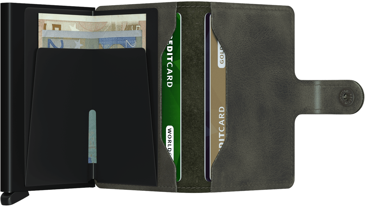 SECRID - Miniwallet - Vintage Olive-Black - City Workshop Men's Supply Co.