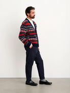 Alex Mill - Fair Isle Cardigan in Navy Multi - City Workshop Men's Supply Co.