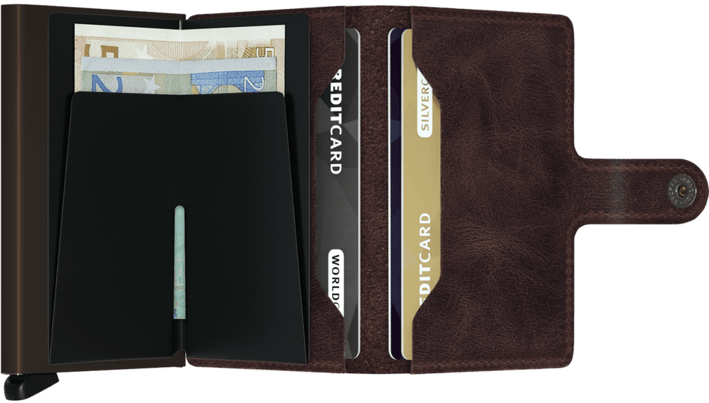 SECRID - Miniwallet - Vintage Chocolate - City Workshop Men's Supply Co.