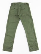 orSlow - 5032 Slim Fit Reverse Sateen Army Fatigue Pant in Olive - City Workshop Men's Supply Co.