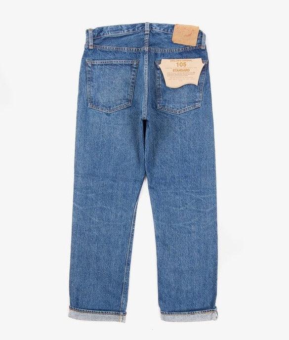 orSlow - 105 Standard 13.5oz Selvedge Denim 2 Year Wash - City Workshop Men's Supply Co.