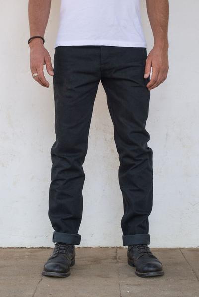 Freenote Cloth - Portola Taper Raw 14.25oz Black Grey Japanese Denim - City Workshop Men's Supply Co.