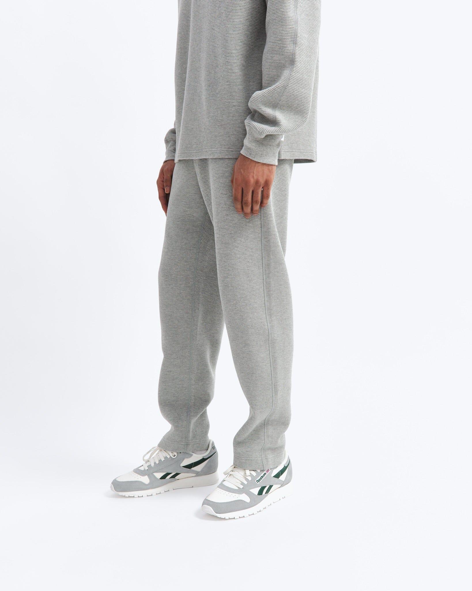 Reigning Champ - Flatback Thermal Pant - Heather Grey - City Workshop Men's Supply Co.