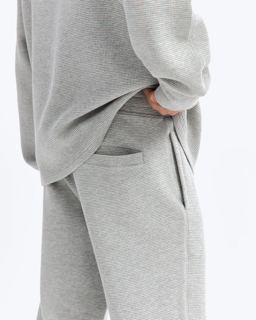 Reigning Champ - Flatback Thermal Pant - Heather Grey - City Workshop Men's Supply Co.