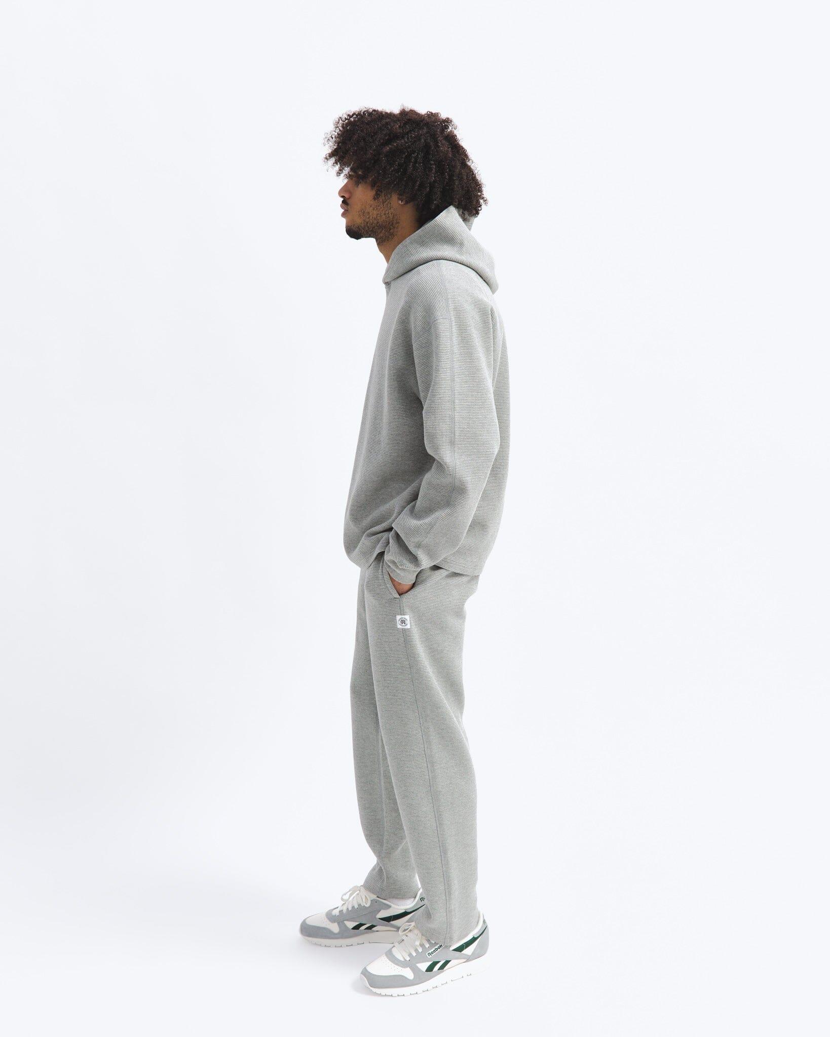 Reigning Champ - Flatback Thermal Pant - Heather Grey - City Workshop Men's Supply Co.