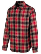 Schott NYC - Plaid Cotton Flannel Shirt - Black/Red - City Workshop Men's Supply Co.