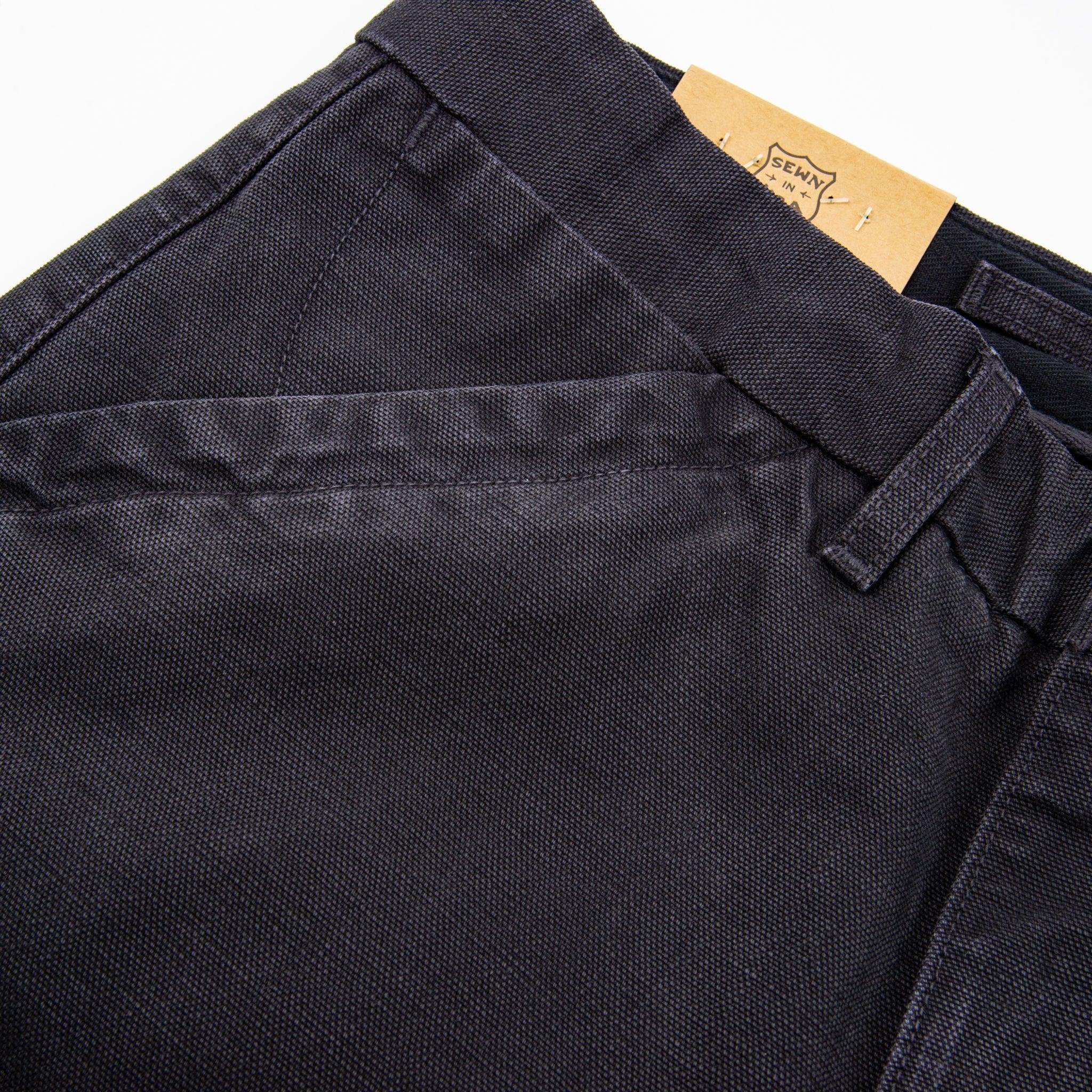 Freenote Cloth - Workers Chino Slim Fit 14oz Slub Black - City Workshop Men's Supply Co.
