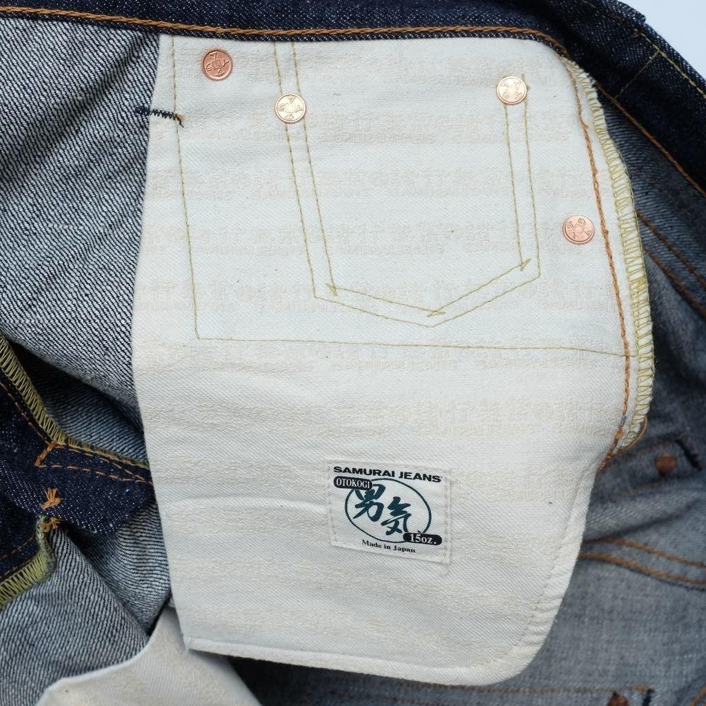 SAMURAI JEANS - S0511XXII NEW 511 MODEL SLIM TAPERED JEANS ONE WASH - City Workshop Men's Supply Co.