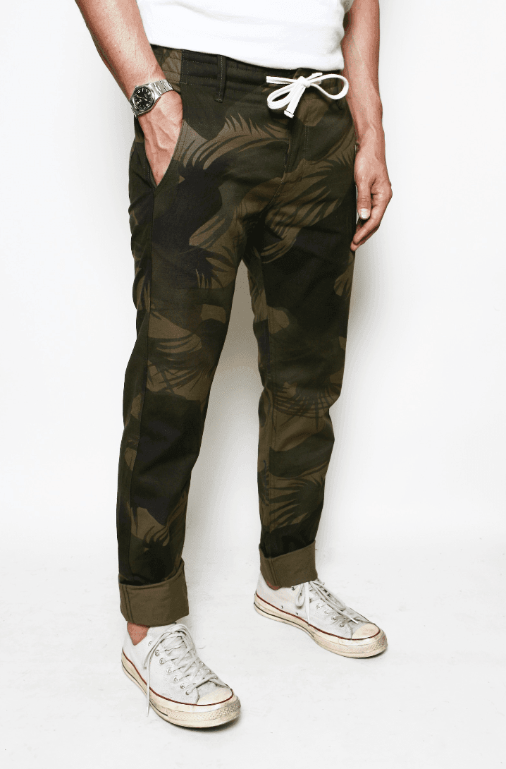 Rogue Territory - Boarder Pants in Olive Palm Camo - City Workshop Men's Supply Co.