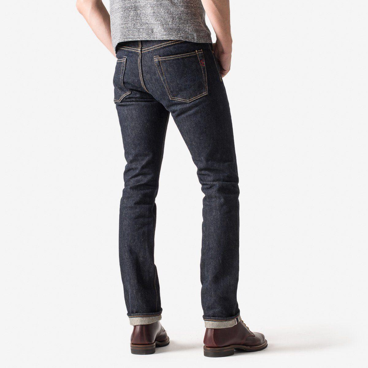 Iron Heart - IH-555S-21 - 21oz Selvedge Denim Super Slim Jeans - Indigo - City Workshop Men's Supply Co.