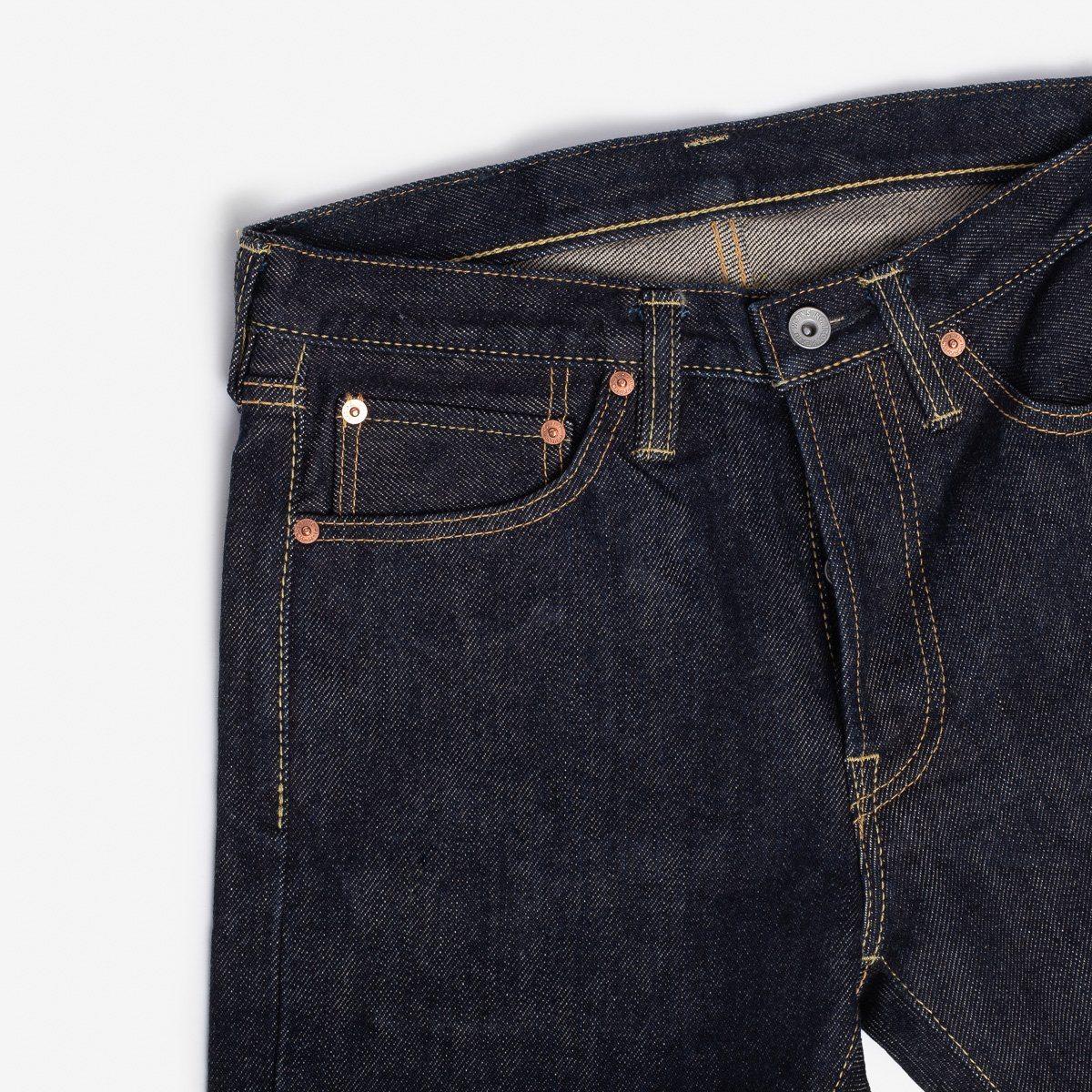 Iron Heart - IH-555S-21 - 21oz Selvedge Denim Super Slim Jeans - Indigo - City Workshop Men's Supply Co.