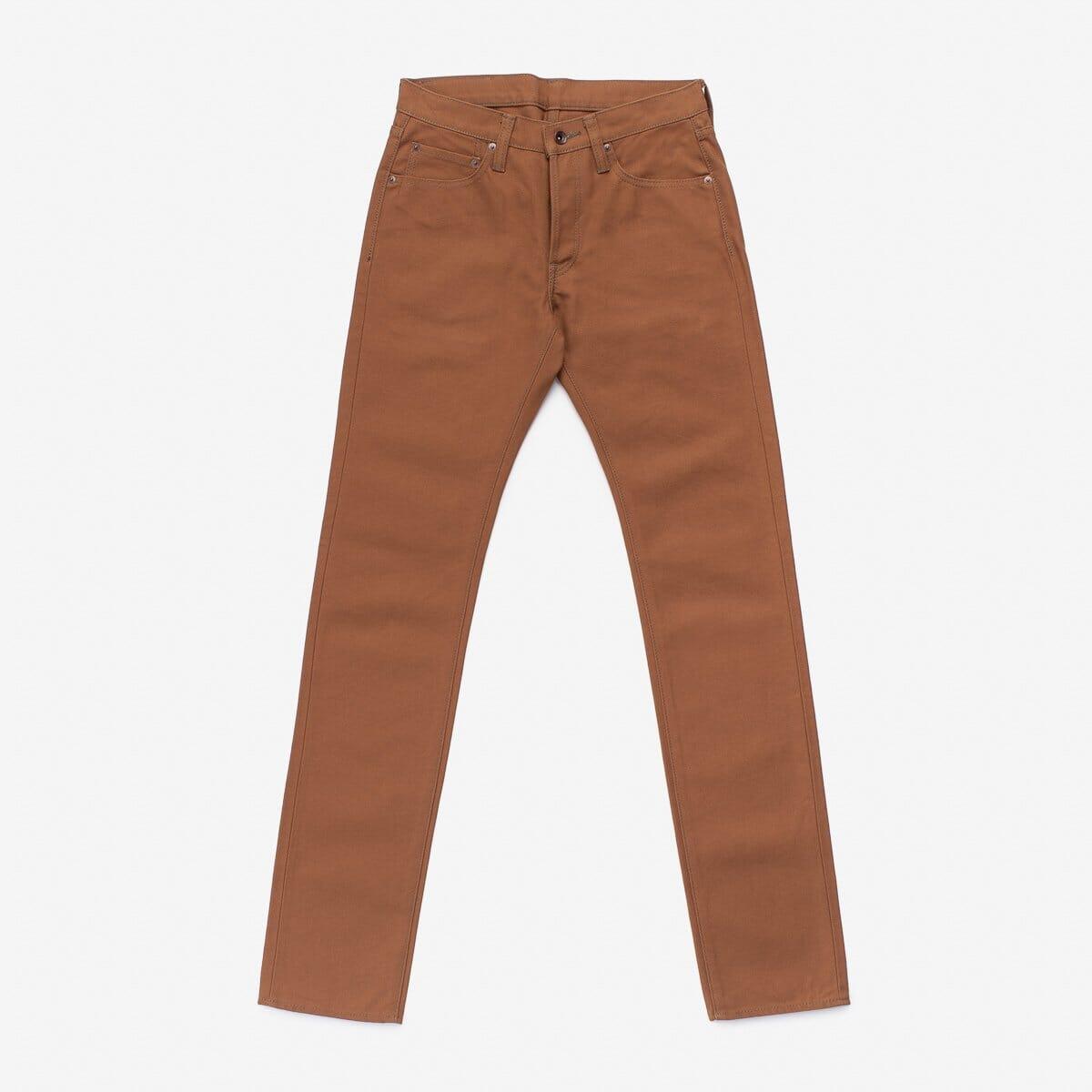 Iron Heart - IH-777D - 17oz Duck Slim Tapered Cut Jeans - Brown - City Workshop Men's Supply Co.