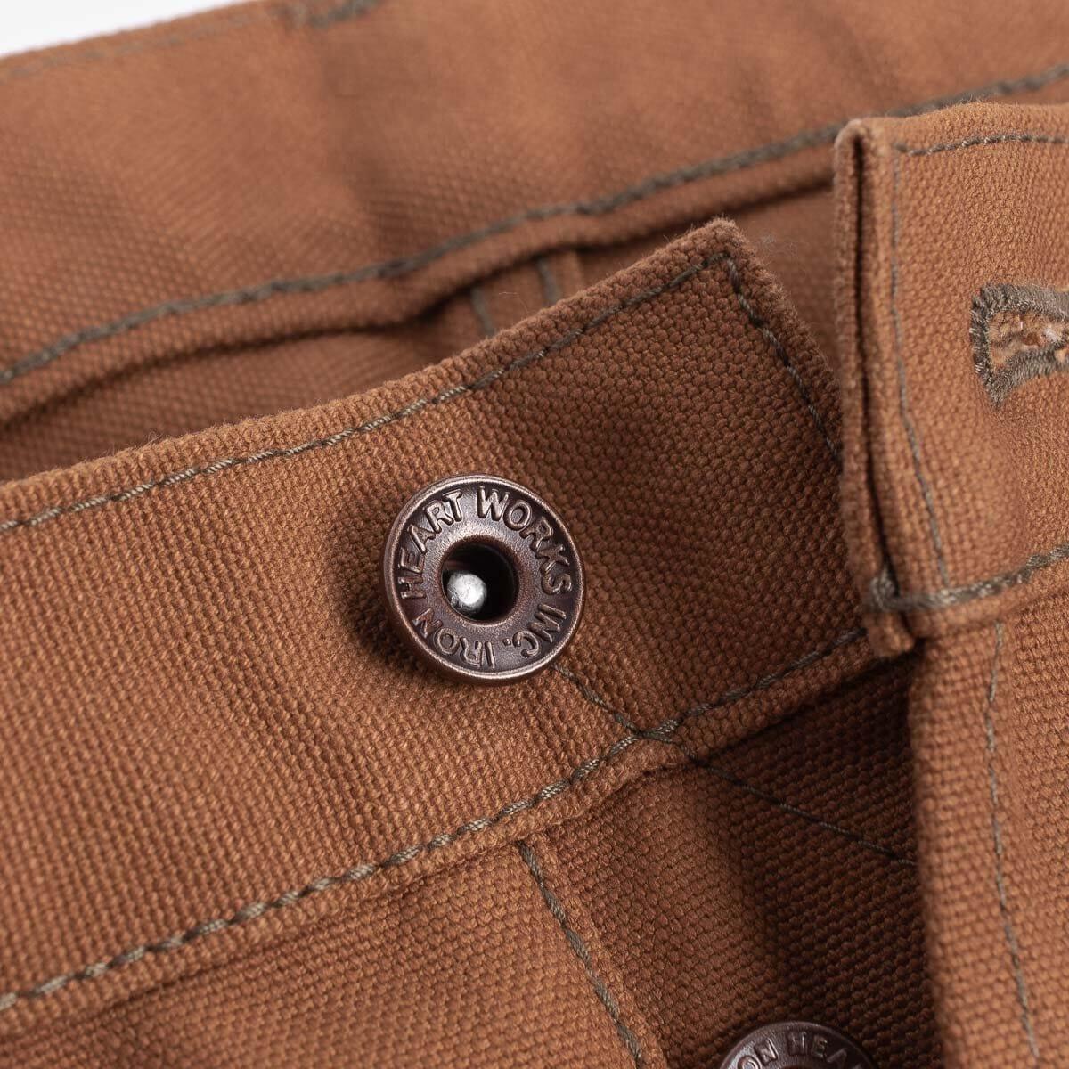 Iron Heart - IH-777D - 17oz Duck Slim Tapered Cut Jeans - Brown - City Workshop Men's Supply Co.