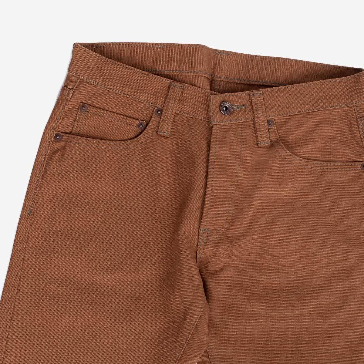 Iron Heart - IH-777D - 17oz Duck Slim Tapered Cut Jeans - Brown - City Workshop Men's Supply Co.