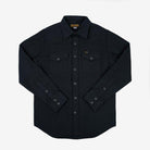 Iron Heart - IHSH-235-BLK - 13oz Military Serge Western Shirt - Black - City Workshop Men's Supply Co.