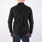 Iron Heart - IHSH-235-BLK - 13oz Military Serge Western Shirt - Black - City Workshop Men's Supply Co.