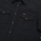Iron Heart - IHSH-235-BLK - 13oz Military Serge Western Shirt - Black - City Workshop Men's Supply Co.