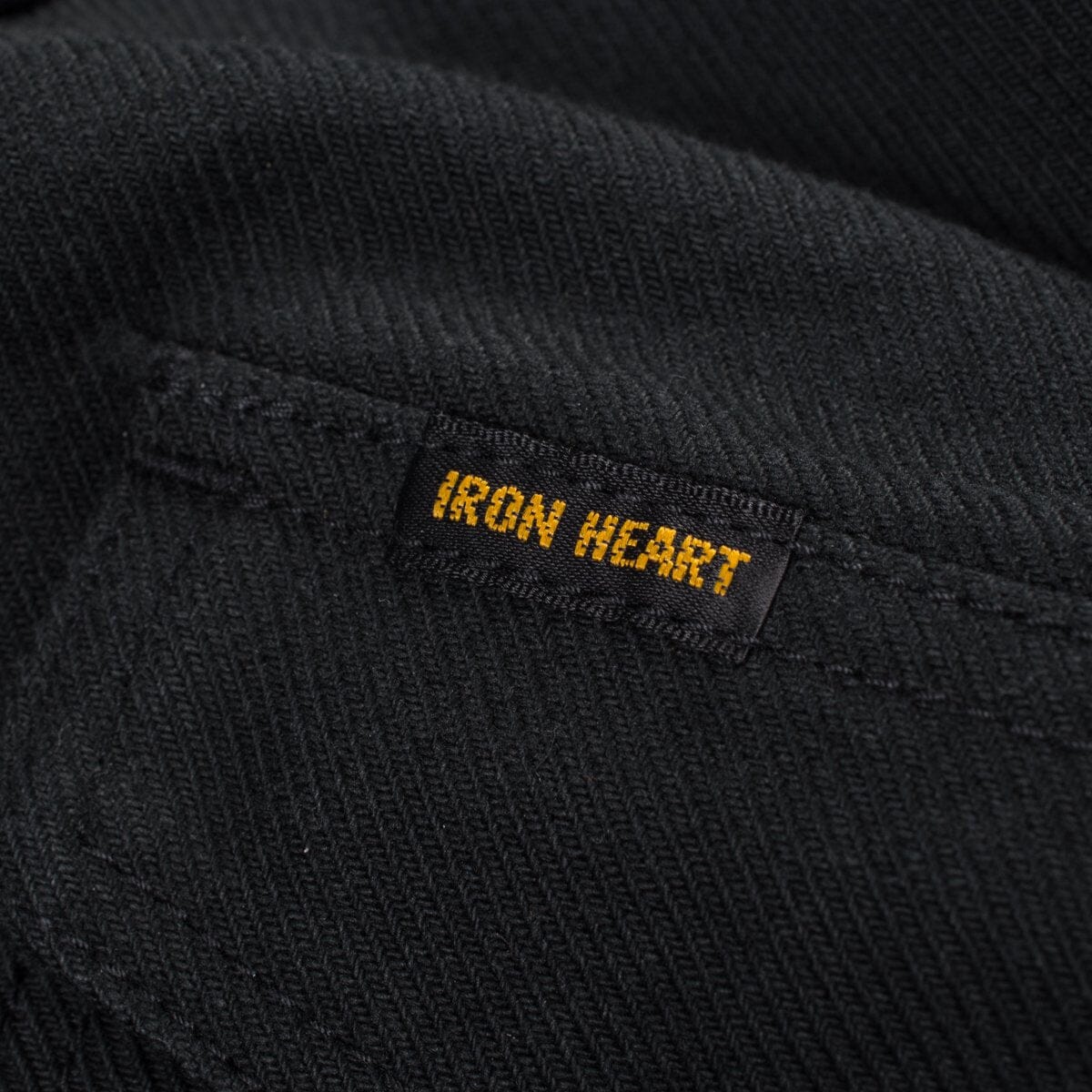 Iron Heart - IHSH-235-BLK - 13oz Military Serge Western Shirt - Black - City Workshop Men's Supply Co.