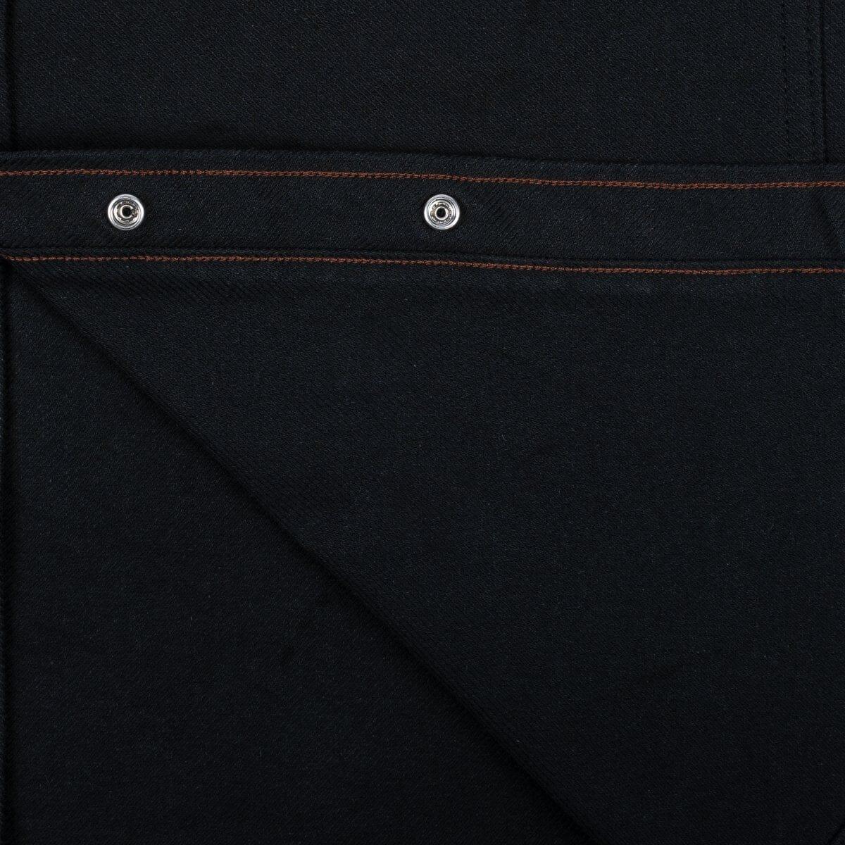Iron Heart - IHSH-235-BLK - 13oz Military Serge Western Shirt - Black - City Workshop Men's Supply Co.
