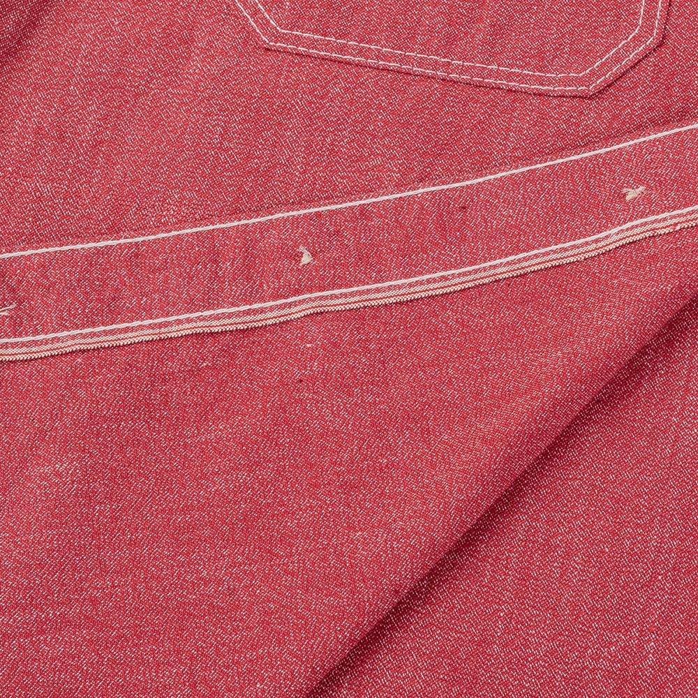 Iron Heart - 10oz Mock Twist Selvedge Chambray Work Shirt - Red - City Workshop Men's Supply Co.