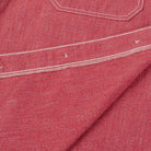 Iron Heart - 10oz Mock Twist Selvedge Chambray Work Shirt - Red - City Workshop Men's Supply Co.