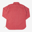 Iron Heart - 10oz Mock Twist Selvedge Chambray Work Shirt - Red - City Workshop Men's Supply Co.