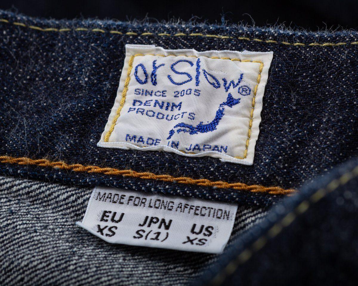 orSlow - 105 Standard 13.7oz Selvedge Denim One Wash - City Workshop Men's Supply Co.