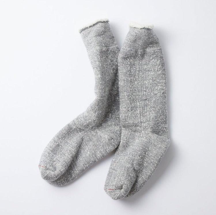 Rototo - Double Face Crew Socks - M. Gray - City Workshop Men's Supply Co.