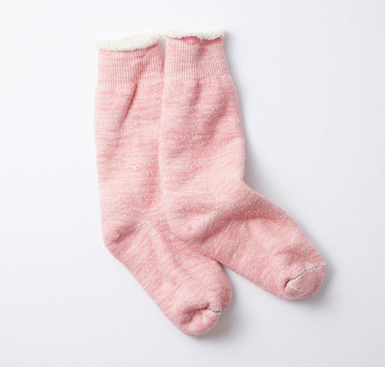 Rototo - Double Face Crew Socks - L. Pink - City Workshop Men's Supply Co.