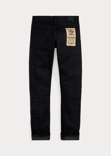 Double RL - Slim Fit Black-on-Black Selvedge Jean - City Workshop Men's Supply Co.