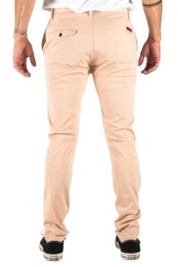 KATO - The Axe Slim 11oz 4-Way Stretch French Terry Denit - Beige Pink - City Workshop Men's Supply Co.