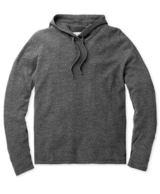 Outerknown - Morro Merino Hoodie - Heather Charcoal - City Workshop Men's Supply Co.