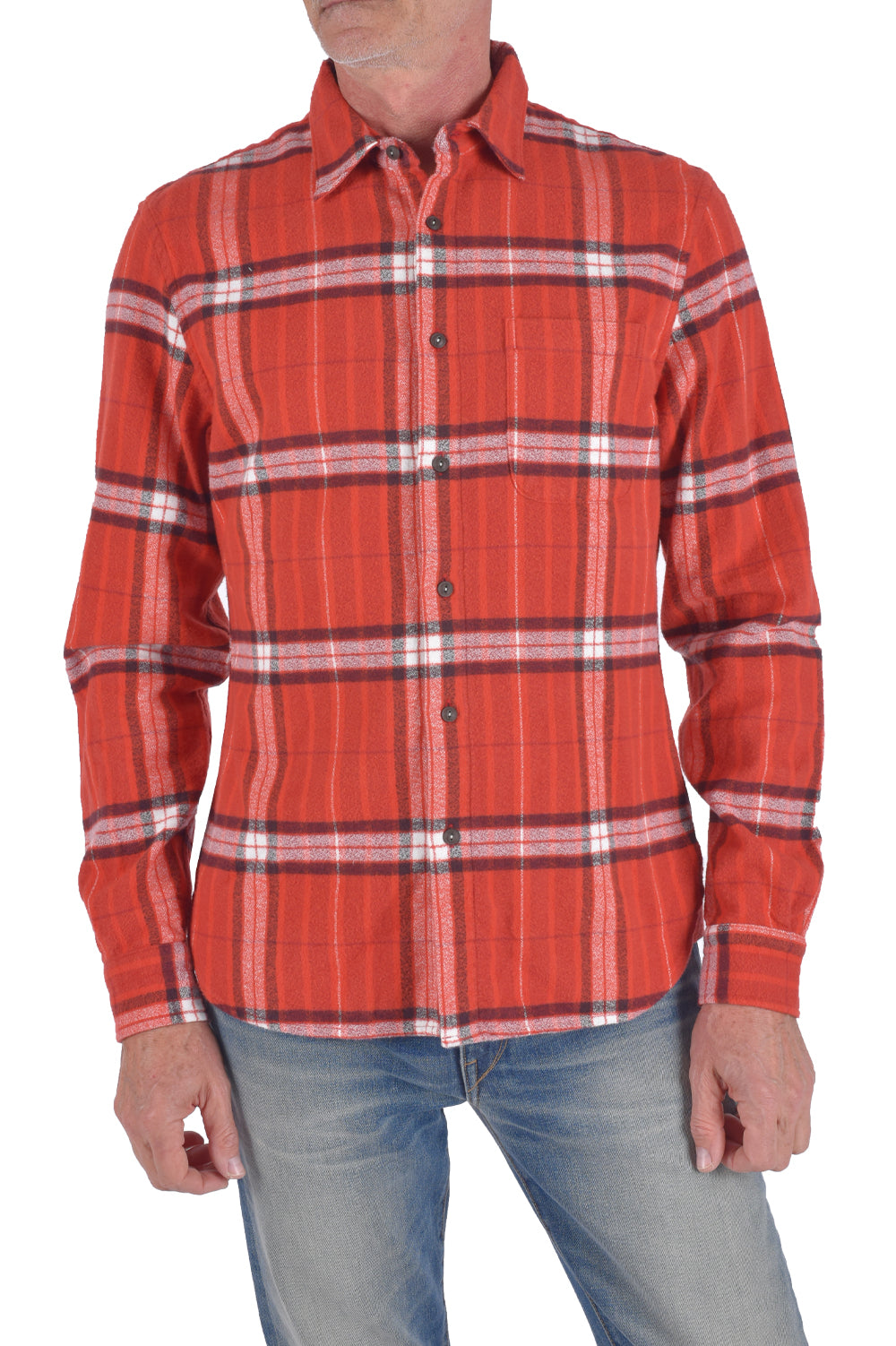 KATO "The Ripper" Organic Cotton Vintage Plaid Brushed - Red - City Workshop Men's Supply Co.