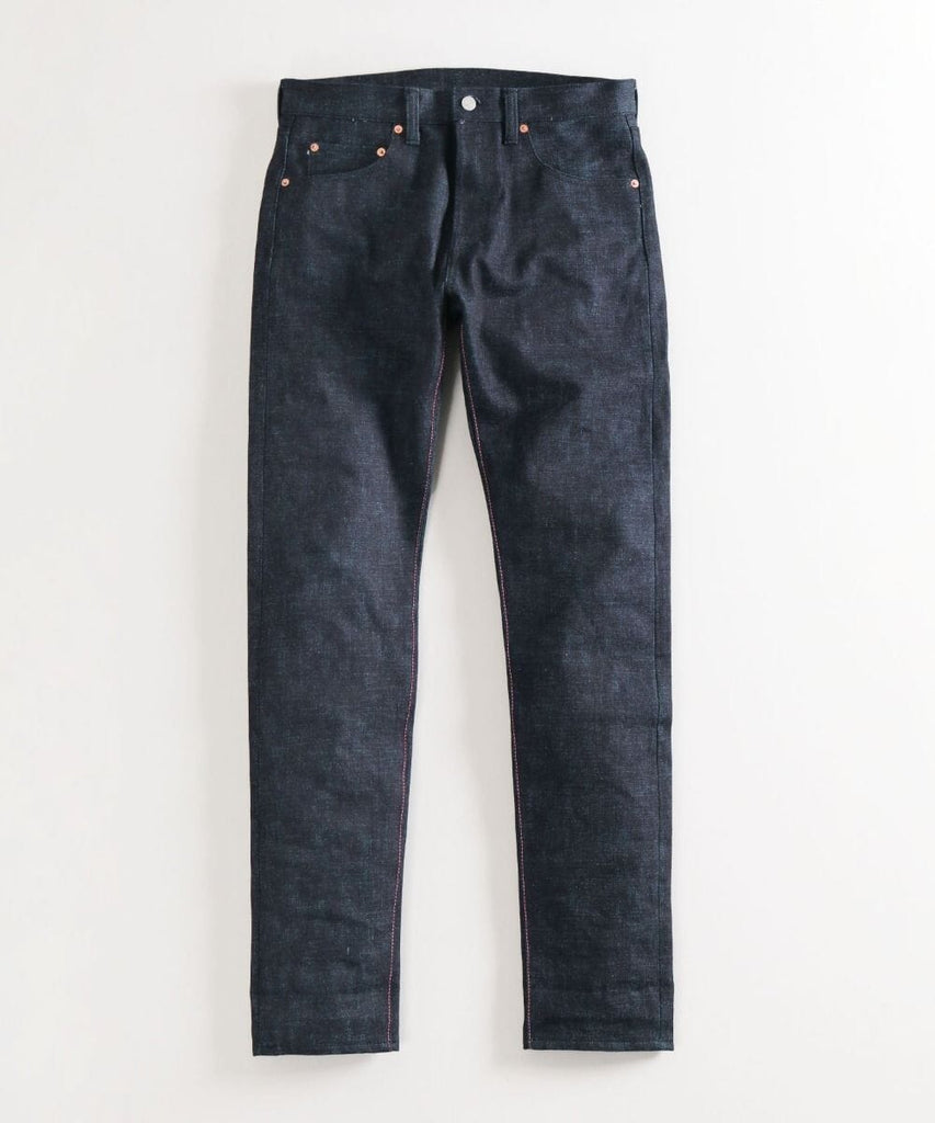 Momotaro Jeans - 0605-IM 15.7oz IDxMint Blue Denim Natural Tapered - City Workshop Men's Supply Co.
