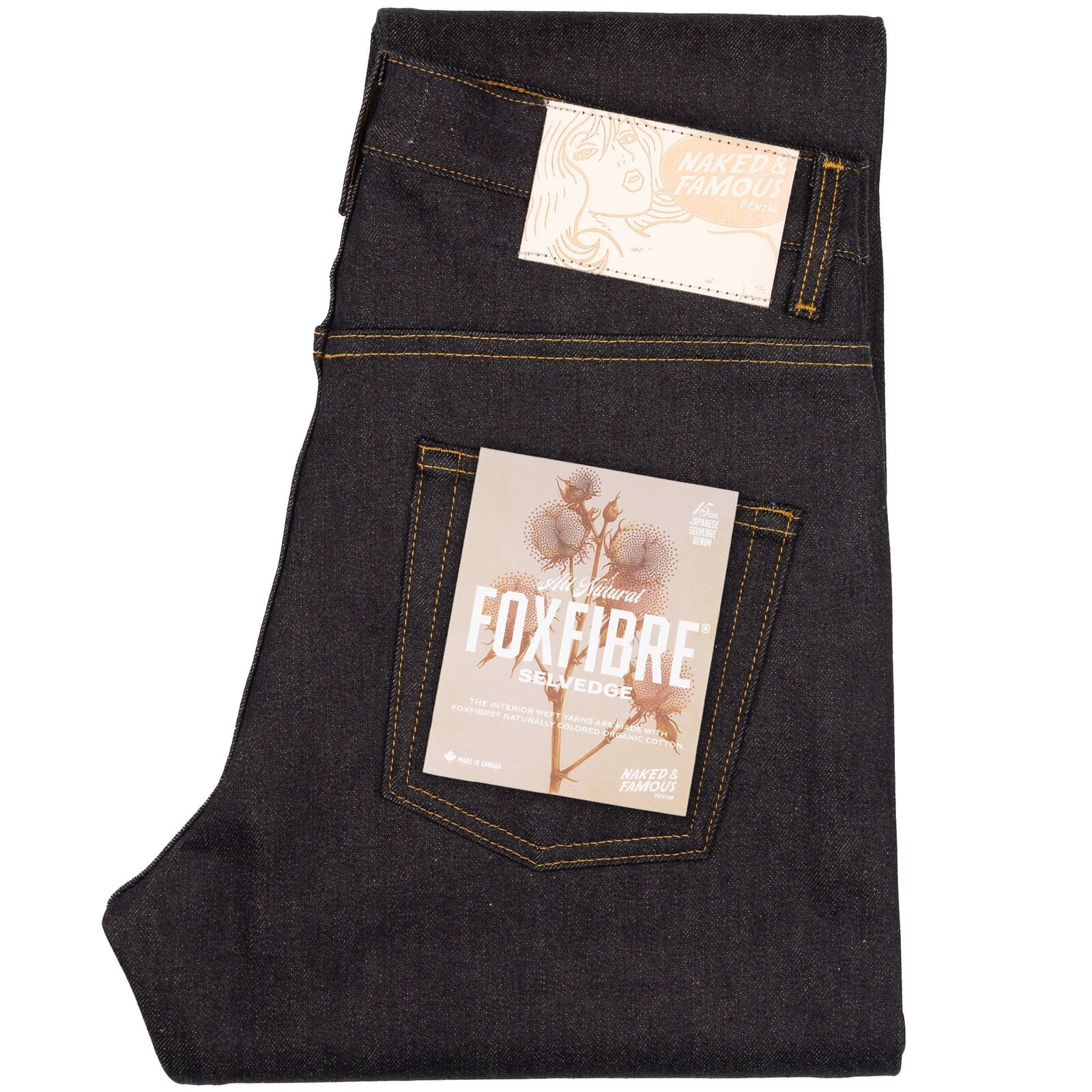 Naked & Famous - Weird Guy - All Natural Foxfibre® Selvedge in
