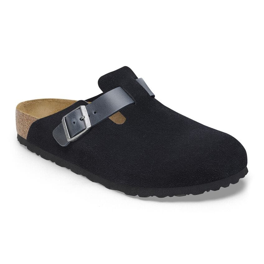 靴 Birkenstock Boston Boston Kids Birkibuc Pink Clay | BIRKENSTOCK
