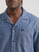 Lee Denim - 101 Selvedge Resort Shirt in Medium Indigo Chambray - City Workshop Men's Supply Co.