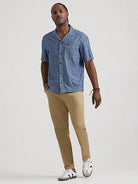 Lee Denim - 101 Selvedge Resort Shirt in Medium Indigo Chambray - City Workshop Men's Supply Co.