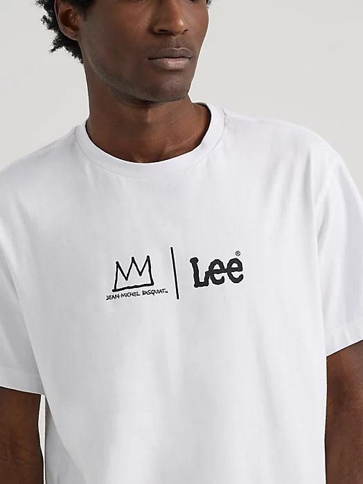 MEN'S LEE® X BASQUIAT™ Logo Tee in White - City Workshop Men's Supply Co.