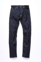 Pure Blue Japan - [1167] 13oz Extra Slub Stretch Denim Relaxed Tapered One Wash - Indigo - City Workshop Men's Supply Co.