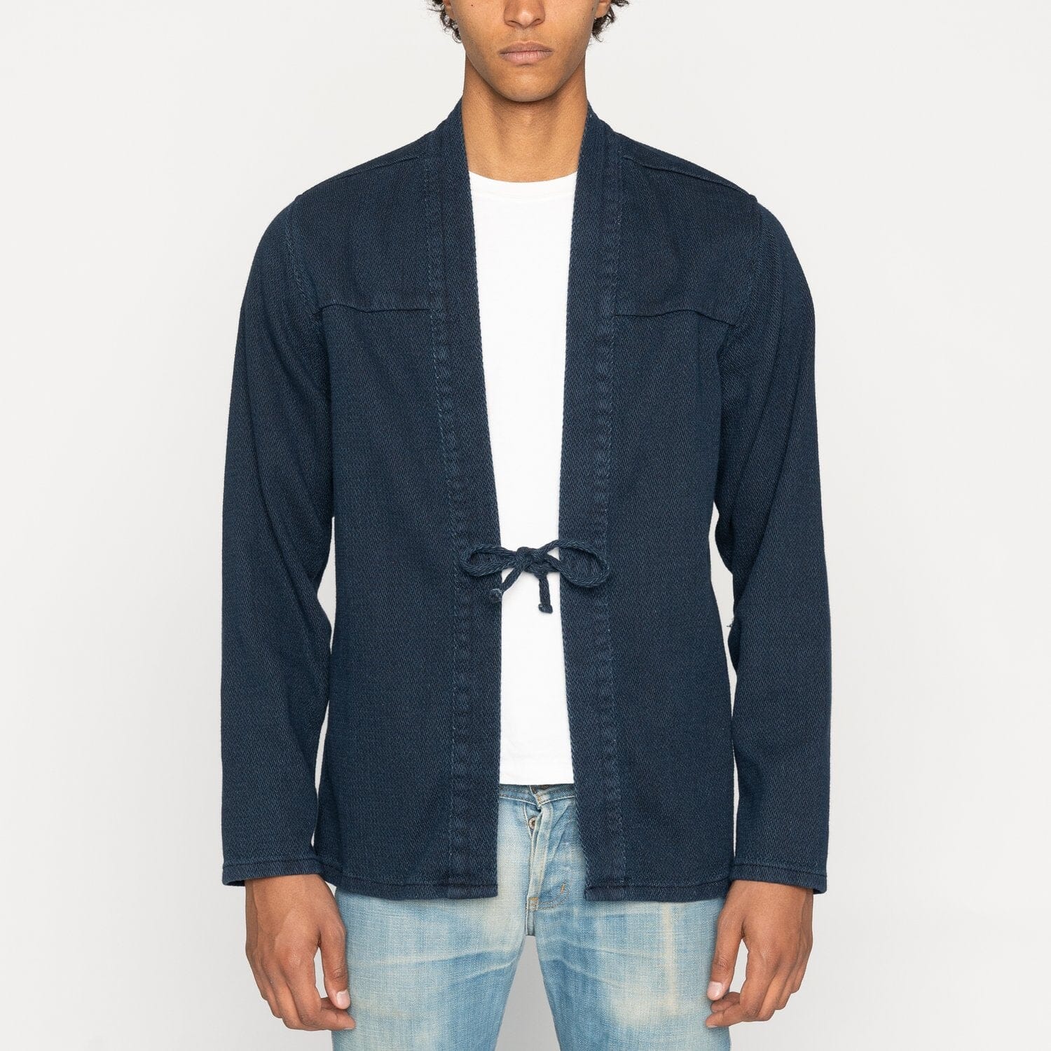 Naked & Famous - Kimono Shirt - Yagasuri Demin - Indigo