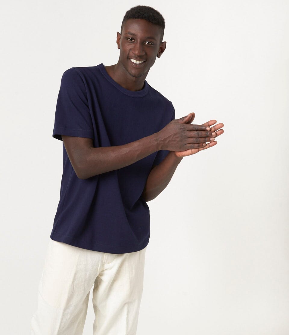 トップス Happy99 wool shirt Merz b. Schwanen - 214PK Men's Loopwheeled T-shirt, Pikée, 7