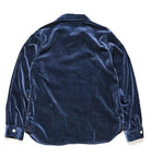 Pure Blue Japan - [2224-NV] Cotton Velvet CPO Shirt - Navy - City Workshop Men's Supply Co.