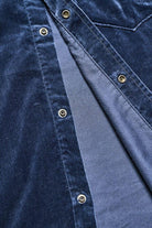 Pure Blue Japan - [2224-NV] Cotton Velvet CPO Shirt - Navy - City Workshop Men's Supply Co.