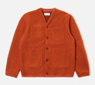 Universal Works - Cardigan In Orange Wool Fleece - City Workshop Men's Supply Co.