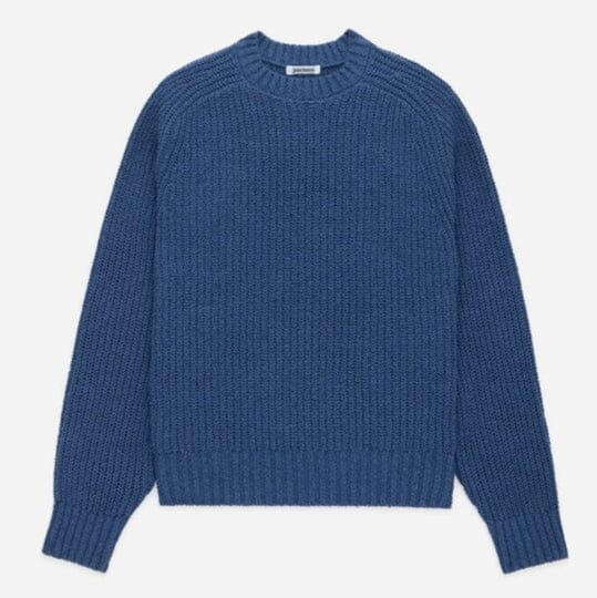 3sixteen - Cotton Crewneck Sweater - Lapis Boucle – City