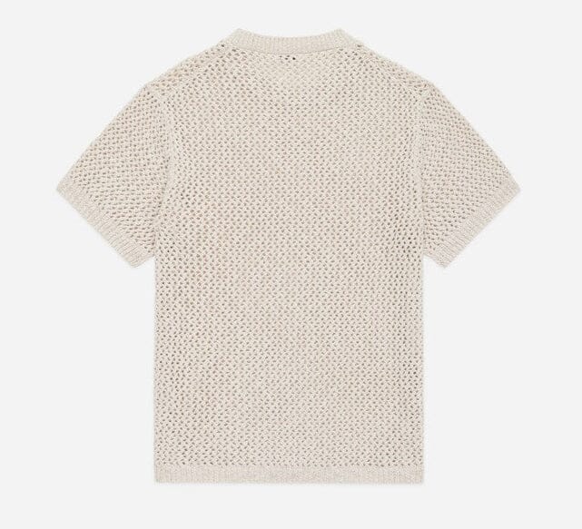 3sixteen - Knit T-Shirt ~ Ecru Flamme Mesh