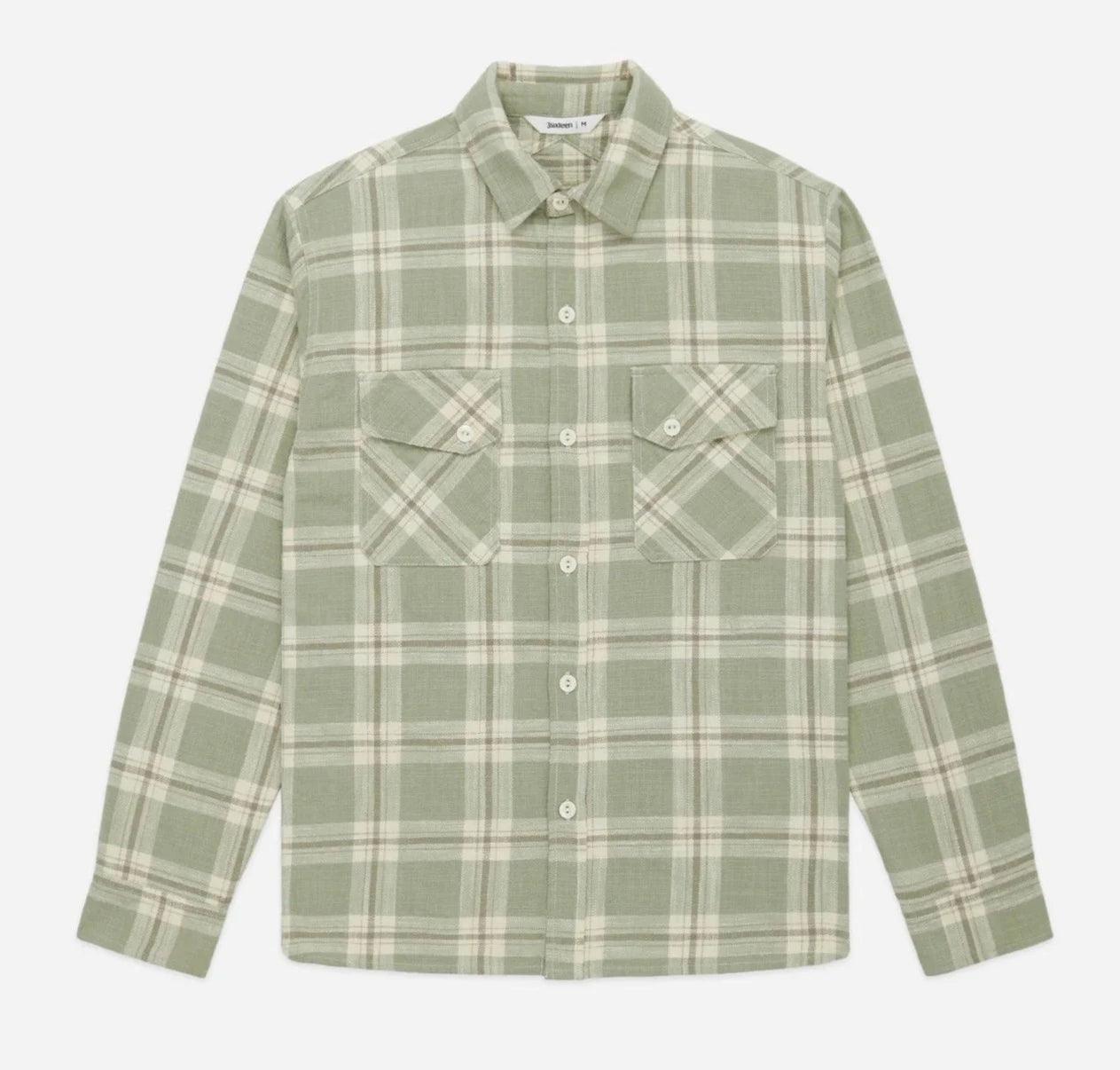 3sixteen - Crosscut Flannel Seafoam Slub Check - City Workshop Men's Supply Co.