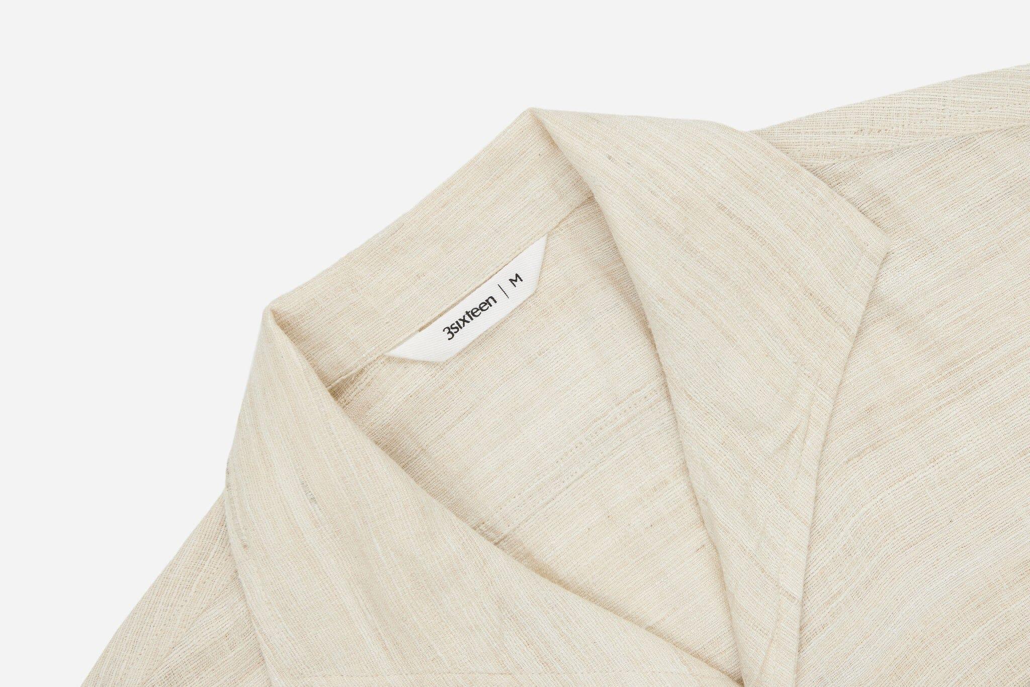 3sixteen - Leisure Shirt Ivory Handloom Silk - City Workshop Men's Supply Co.